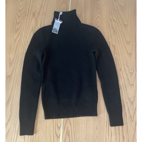 Ralph Lauren Collection Purple Label Cashmere Turtleneck Sweater XXS Knit Black - Picture 6 of 9